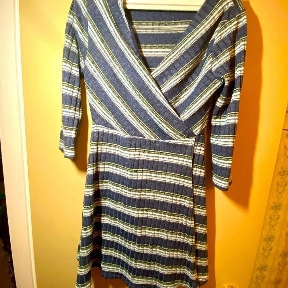 Quarter sleeve cotton dress